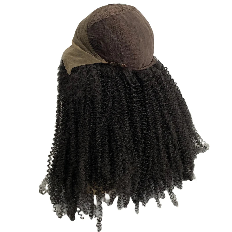 Parrucca Ricci Crespi Densità 150% in Pizzo Frontale per Donne Nere