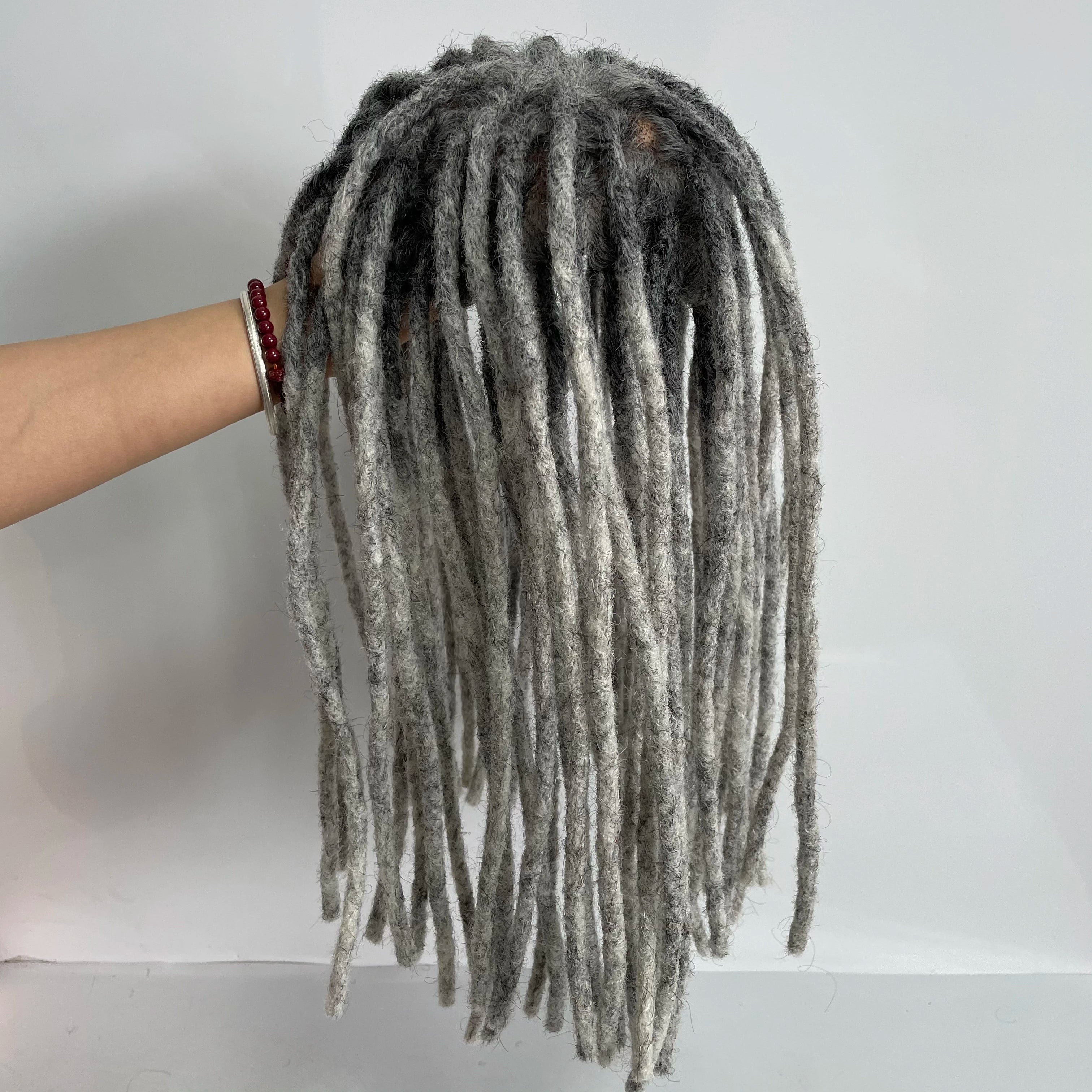 Australische Stijl Menselijk Haar Systeem 6x8 Dreadlocks Topper voor Zwarte Vrouwen