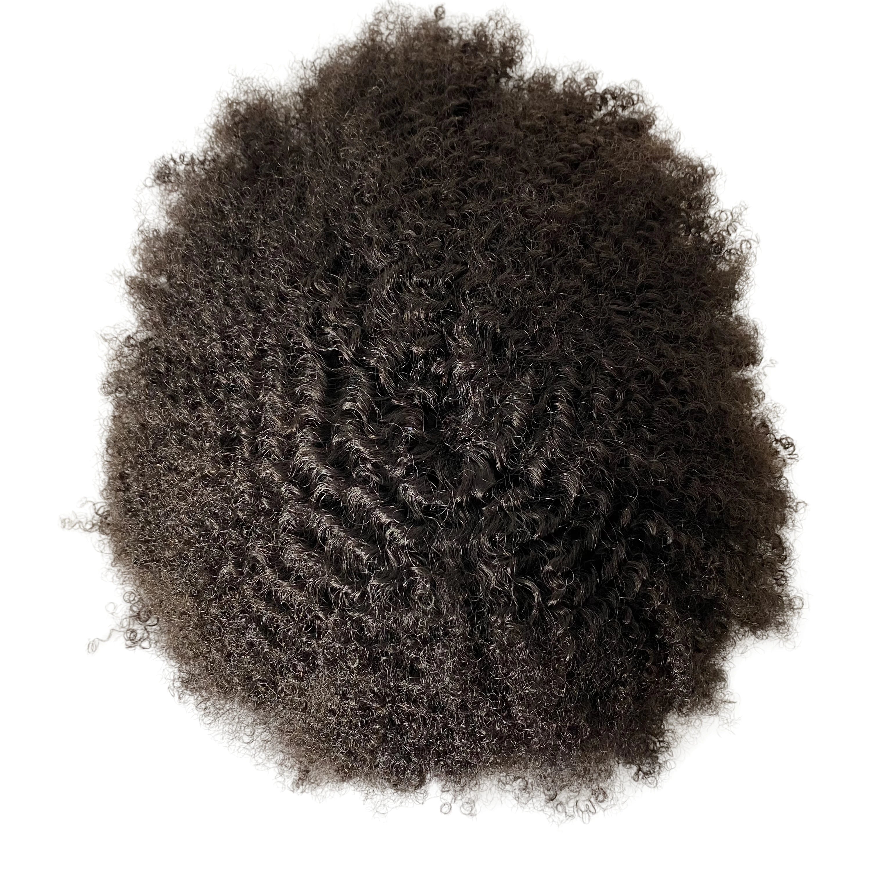 Root 6mm Wave Unit Mono Toupee for Black Men