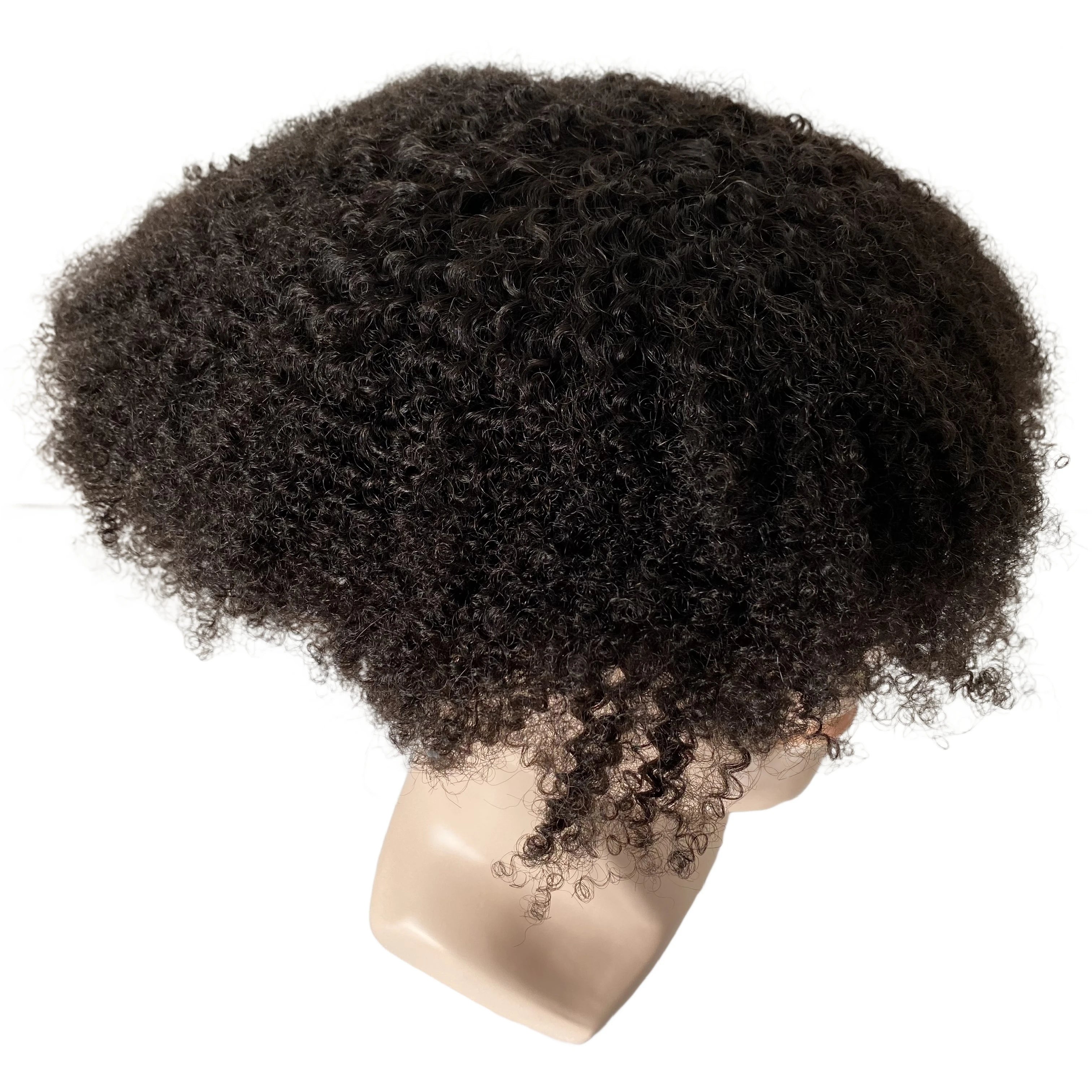 Root 6mm Wave Unit Mono Toupee for Black Men