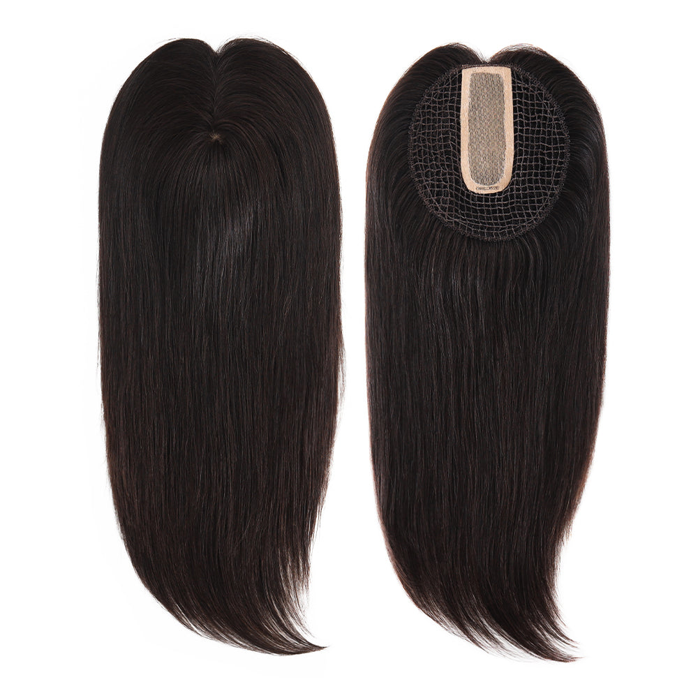 Integration Fishnet Silk Top Hair Topper for Woman 16"