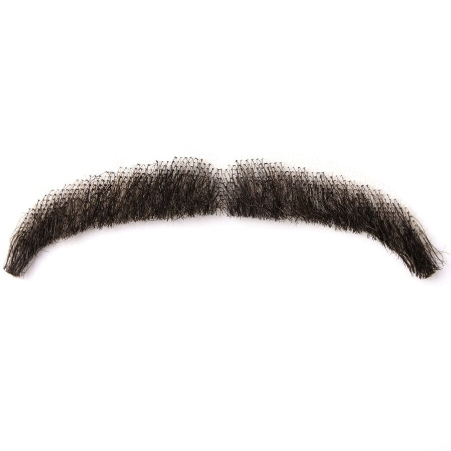 Fake Mustache Handmade Human Hair Weave Fake Beard - product view