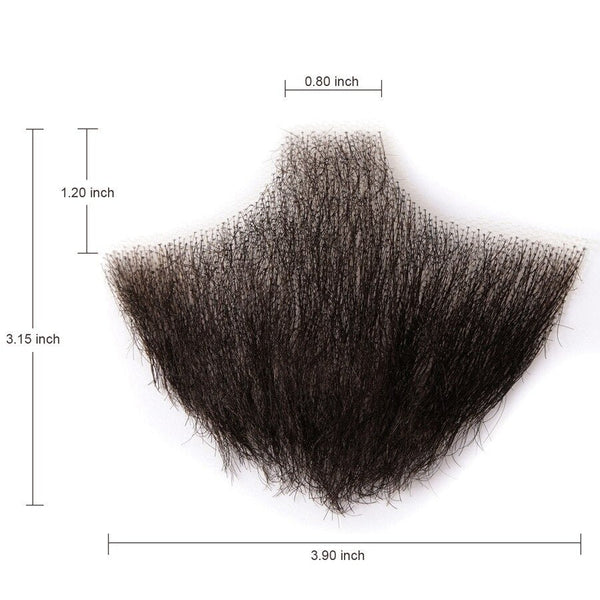 Lace Invisible Fake Beards For Men 100% Remy Hair Mustache - ReHair System