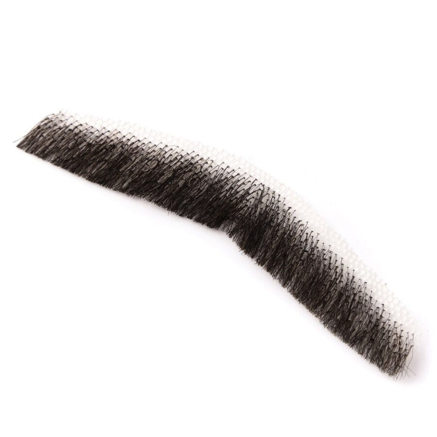 Męskie koronkowe niewidoczne sztuczne brody 100% włosów wąsy