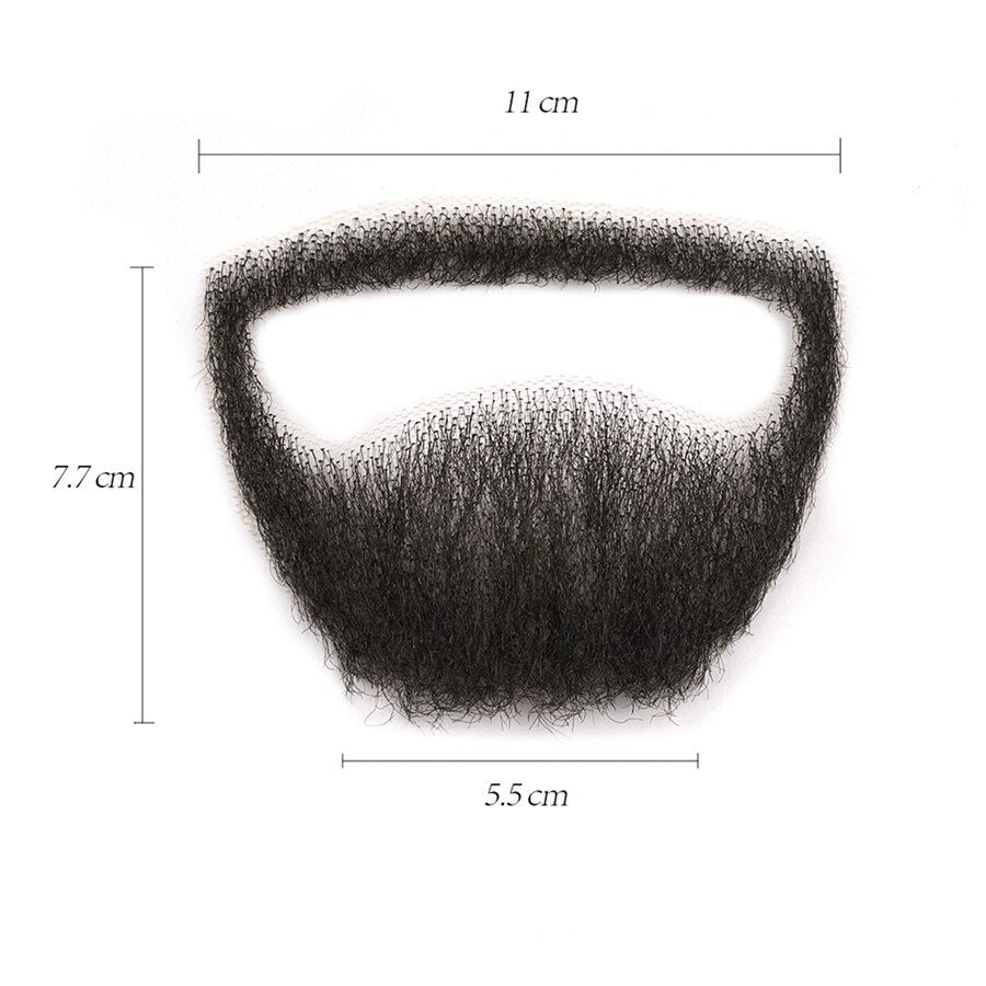 Men&#39;s Lace Beard Soft Fake Beard False Mustache Invisible
