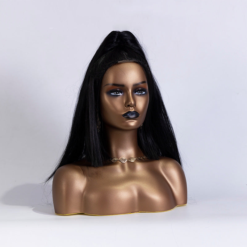 Black Skin Mannequin Wig Jewelry Show Props