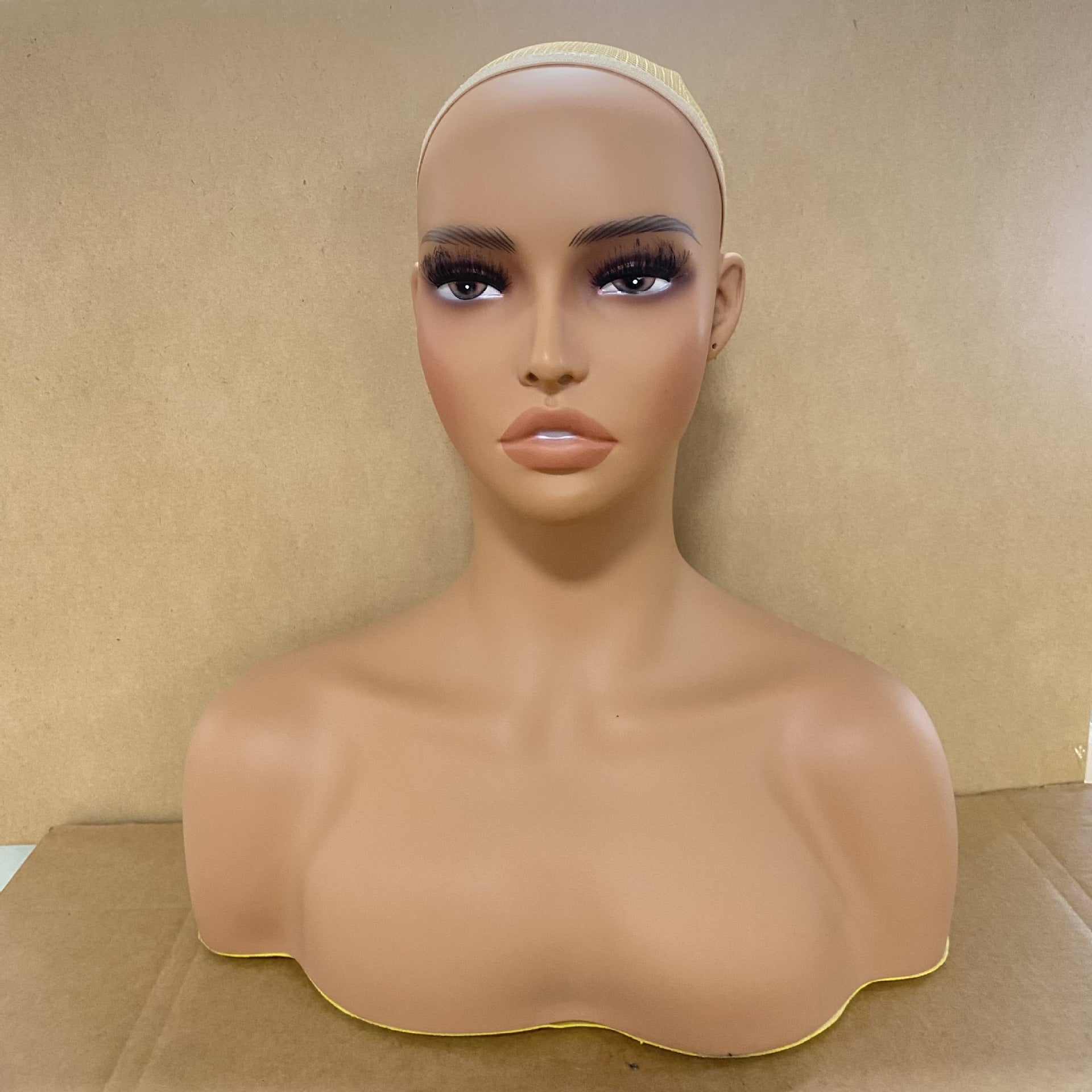 Wig Model Half Body Female Face Display Props Mannequin Rehair System 5837