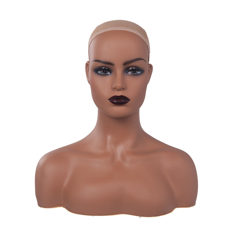 Half Body Wig Jewelry Display Head Mold