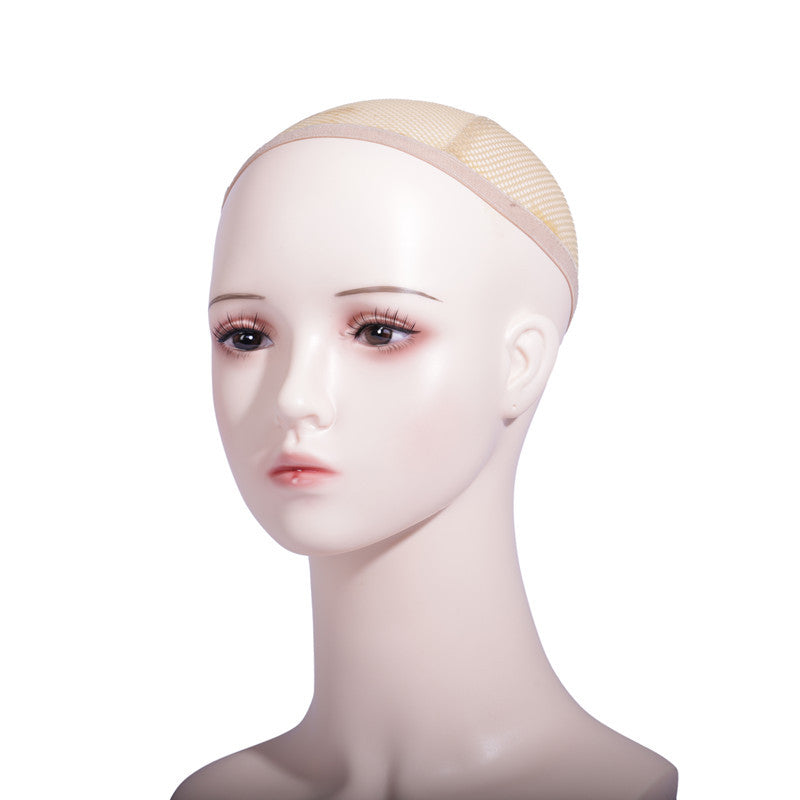 Cabeza de maniquí de simulación de modelo de exhibición de peluca antigua con aretes y horquilla