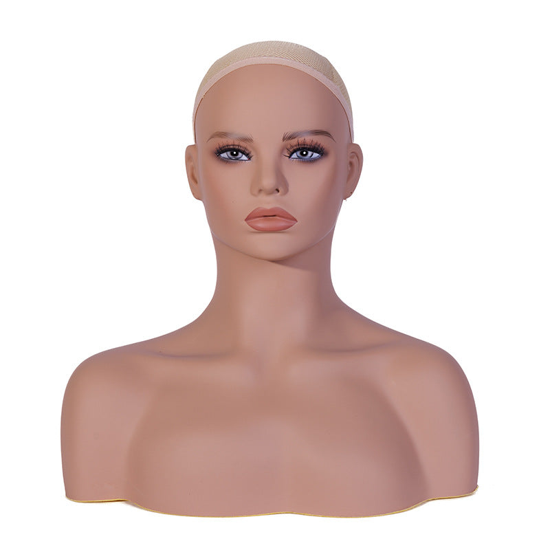 Mannequin-paryk dobbelt skulder rekvisit hoved smykke fotografering