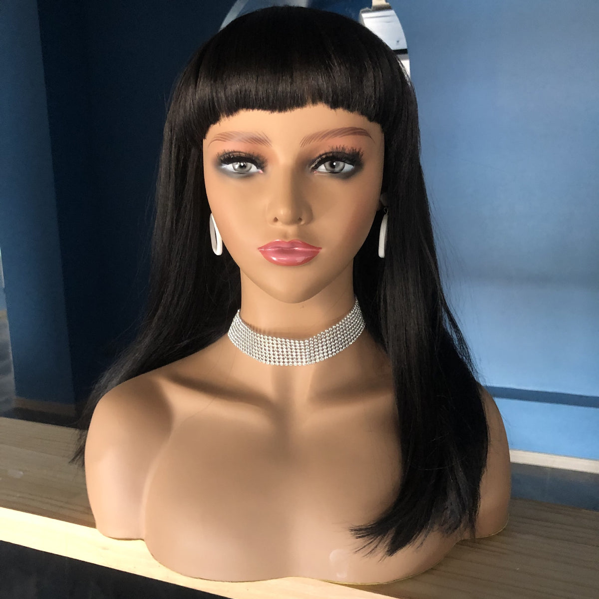 Mannequin Head Wig Hat Scarf Shoulder Display Prop