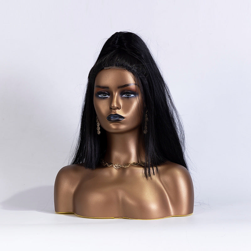 Black Skin Mannequin Wig Jewelry Show Props