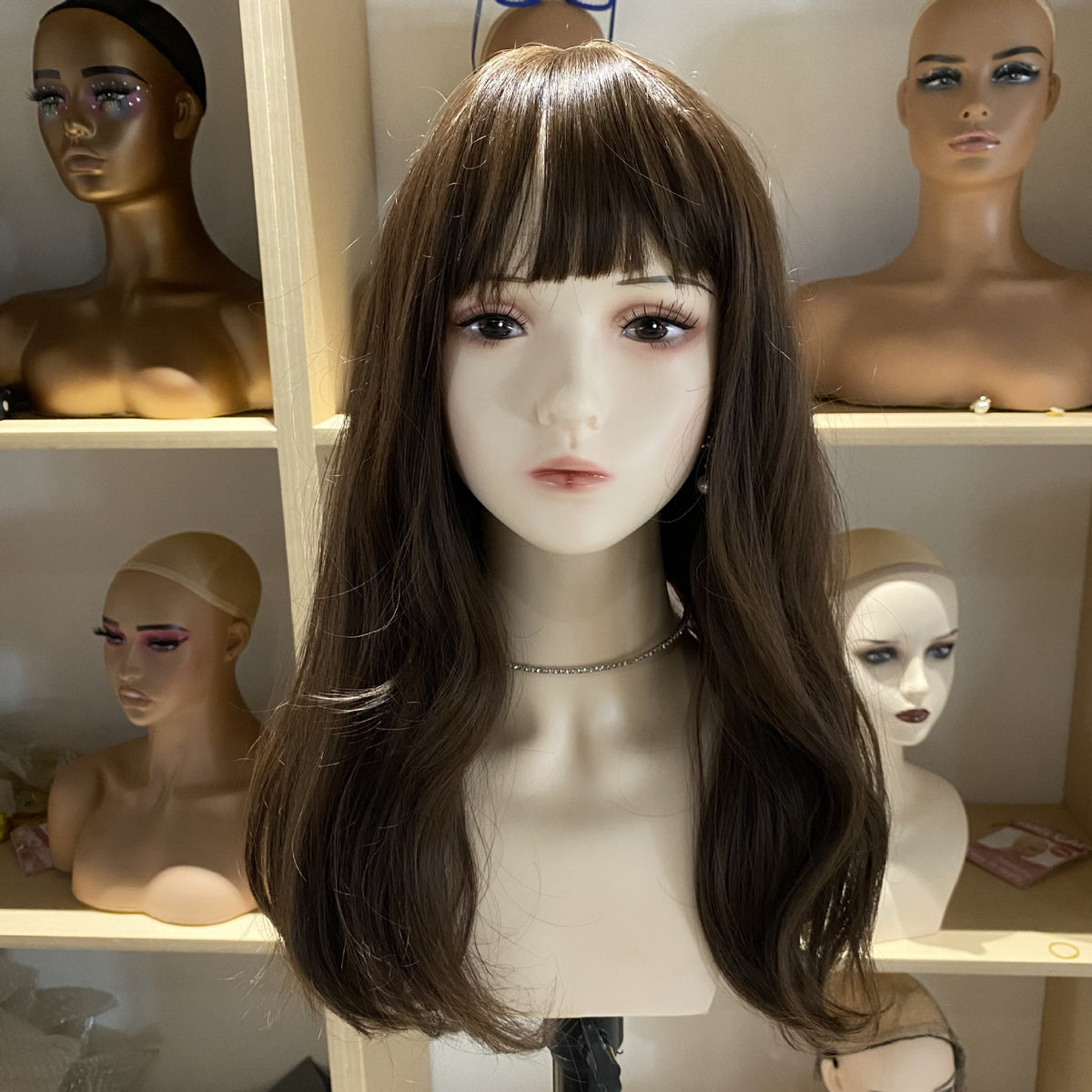 Female Cosplay Anime Doll Wig Head for Makeup Practice