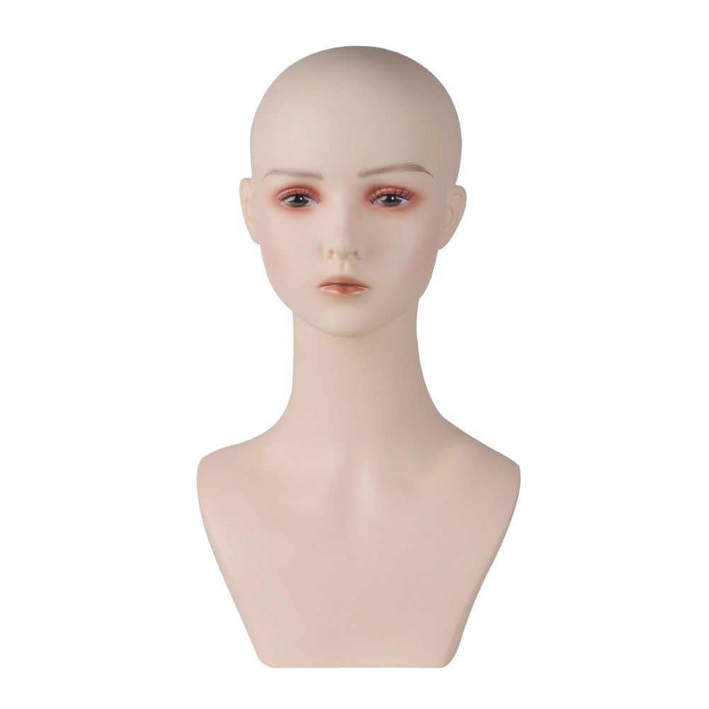 Japanese Lolita Jewelry Display Dummy Wig Head Model Simulation