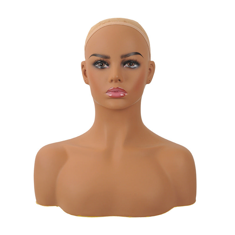 Mannequin Head, Shoulders, Chest, Half-Body Hat &amp; Scarf Display Stand
