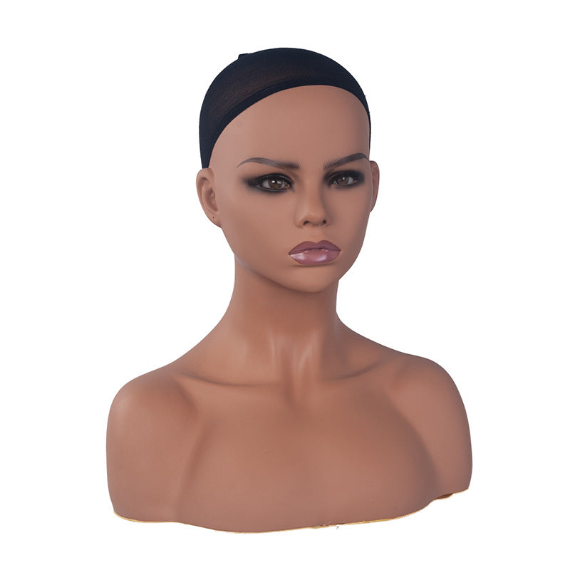 Photography Head Mold, Simulation Eye Bead, Half Body Bracket, Double Shoulder Mannequin