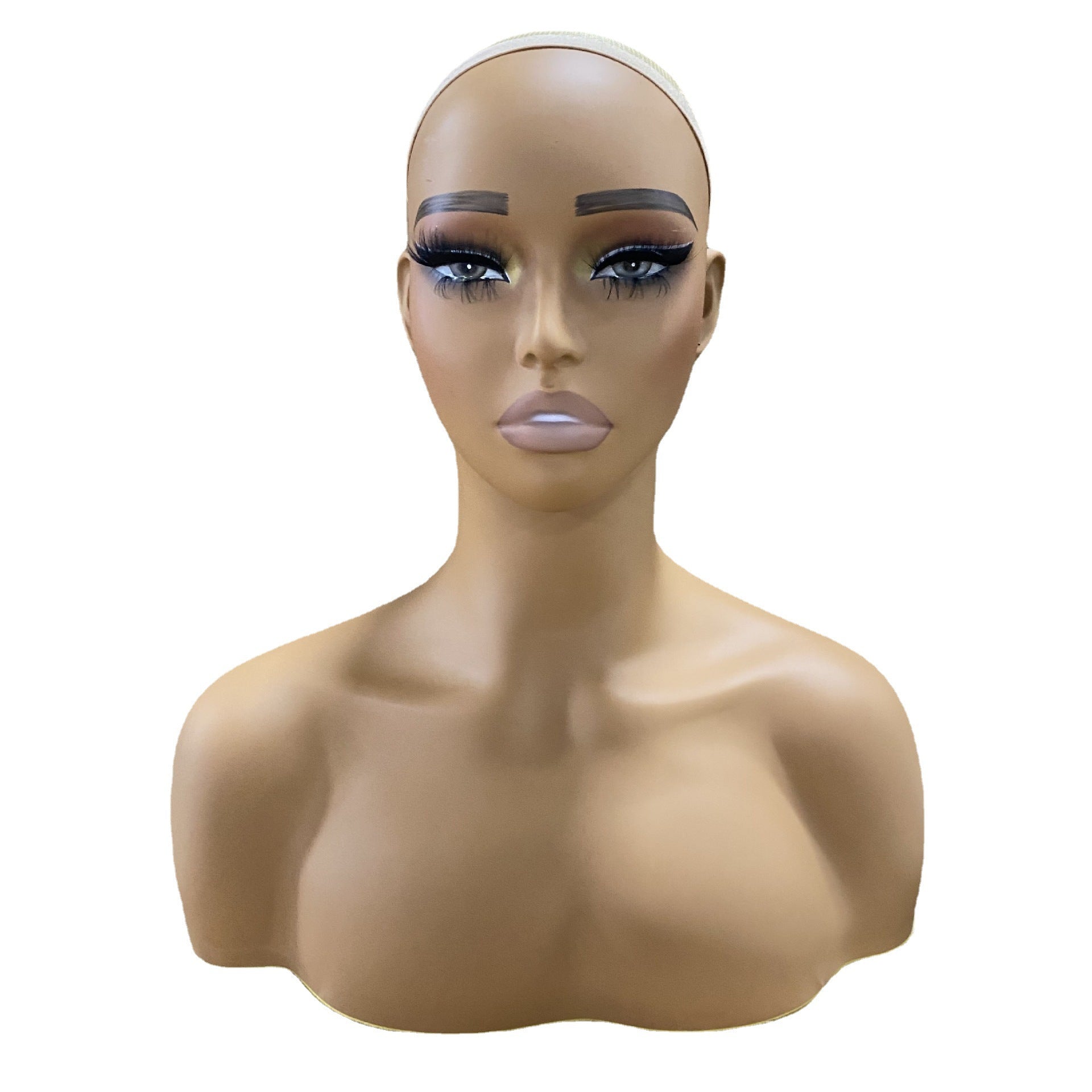 Naisellinen puolivartaloinen korujen näyttömannekiini