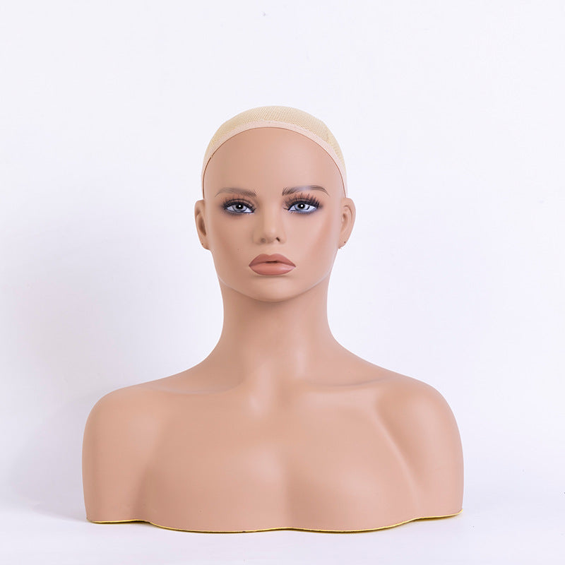 Mannequin-paryk dobbelt skulder rekvisit hoved smykke fotografering