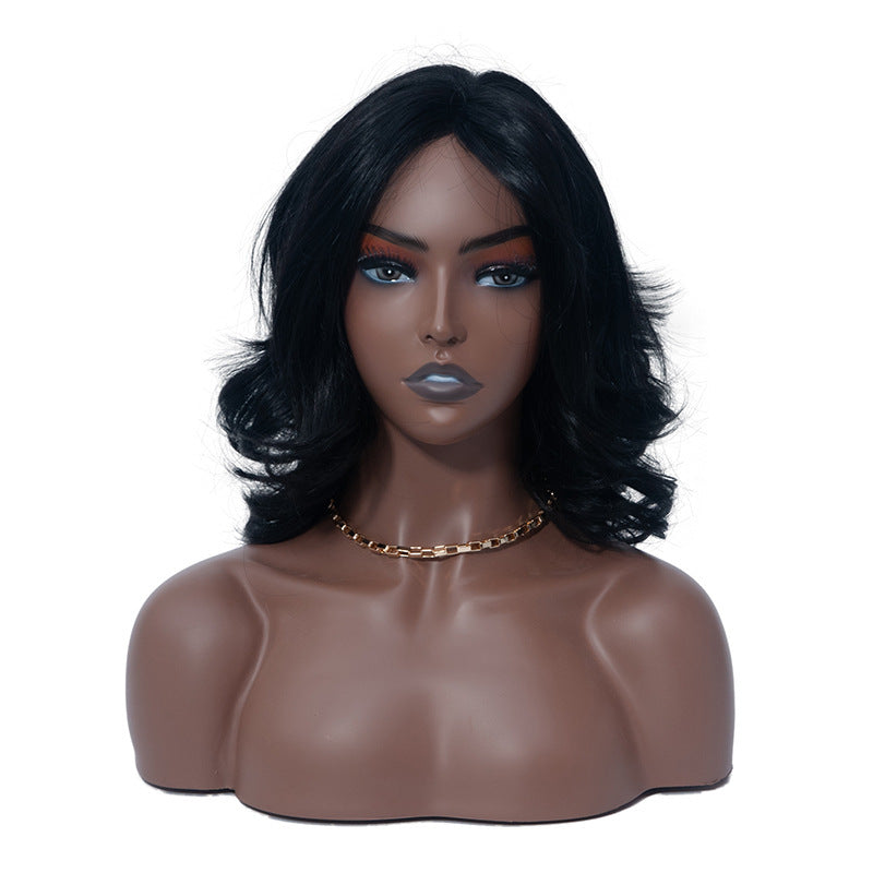 Black Female Half-Body Prop Model Head Jewelry Photography Mold
