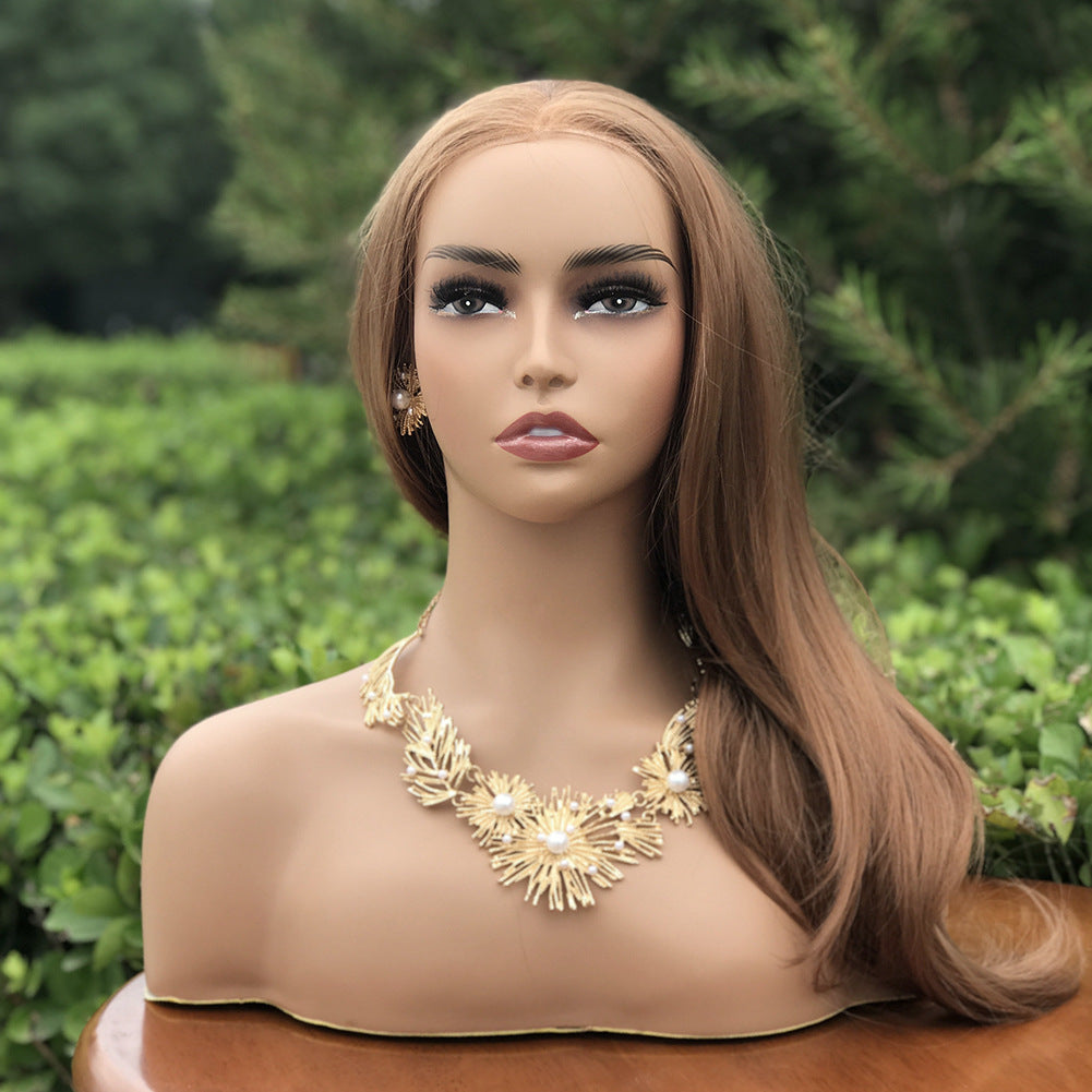 Bust Wig Model Head, Shoulder Dummy Earrings, Necklace, Stand Mannequin