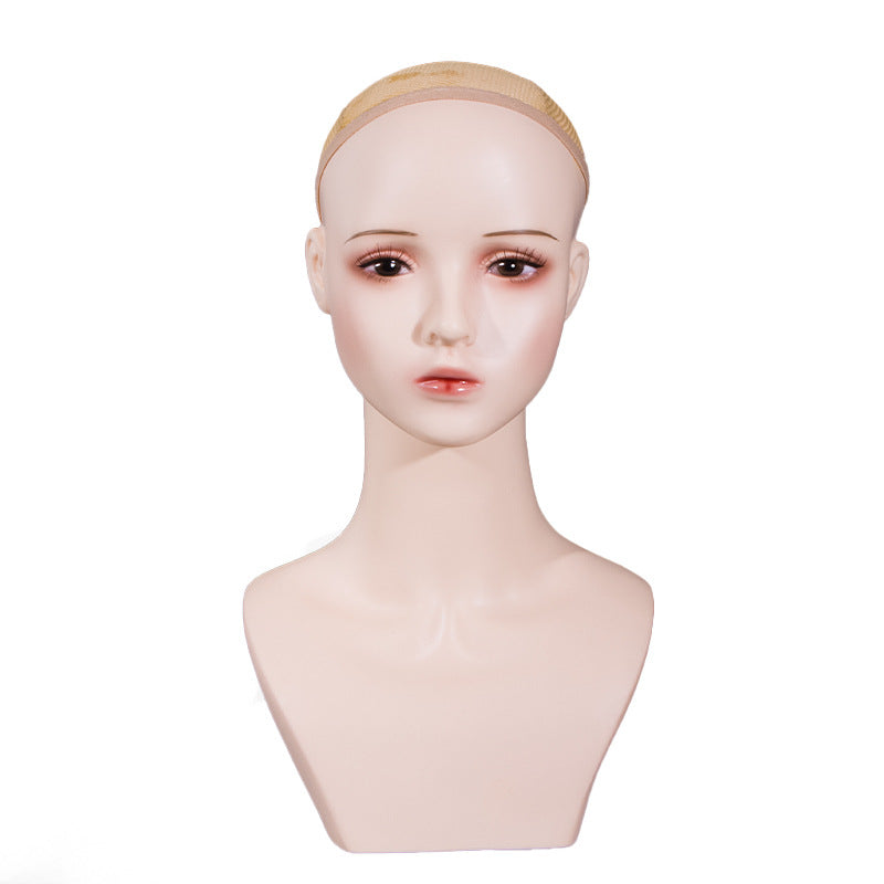 COS Wig Display Simulation Dummy Props Headwear Earrings Double Shoulder Female Special