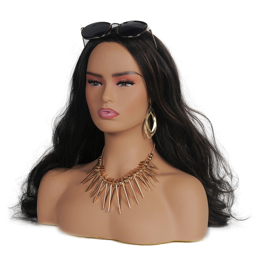 Wig Sunglasses Jewelry Mannequin Display Head