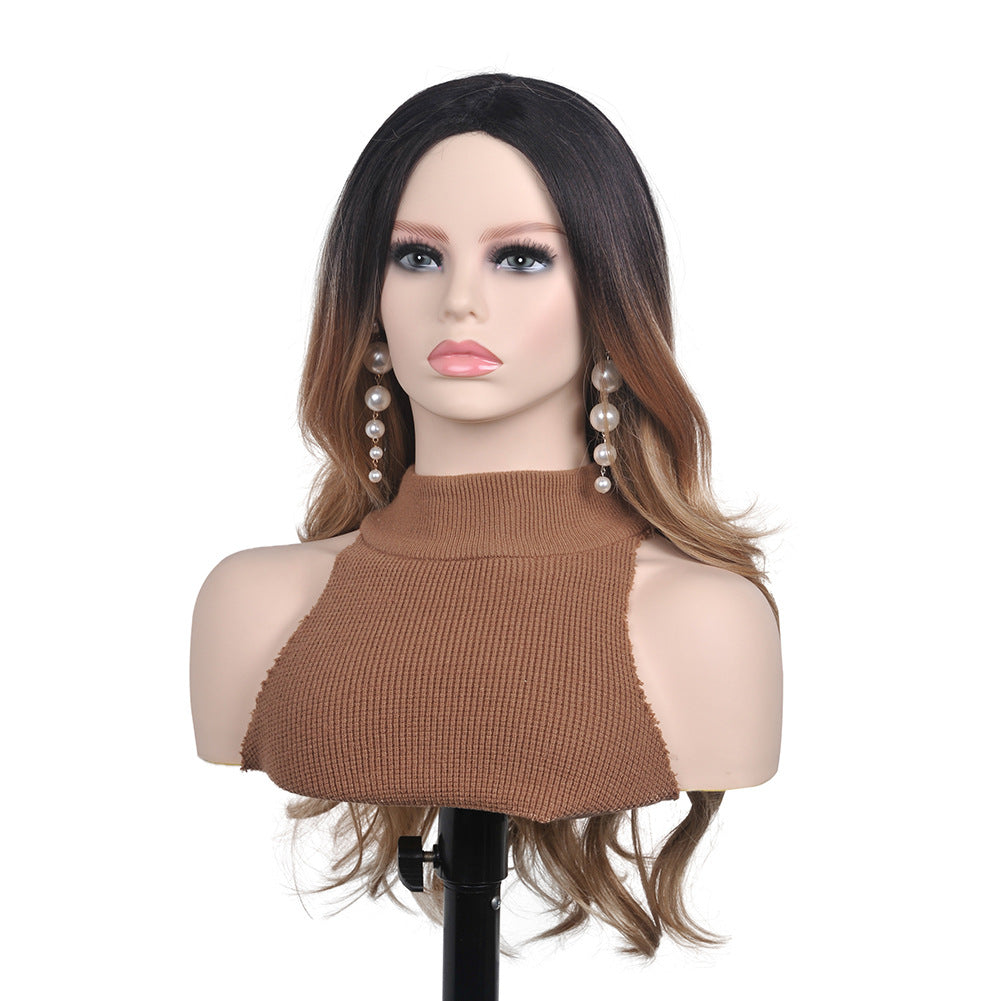 Half Earrings Hat Display Stand and Double Shoulder Wig Head Mold Simulation Model