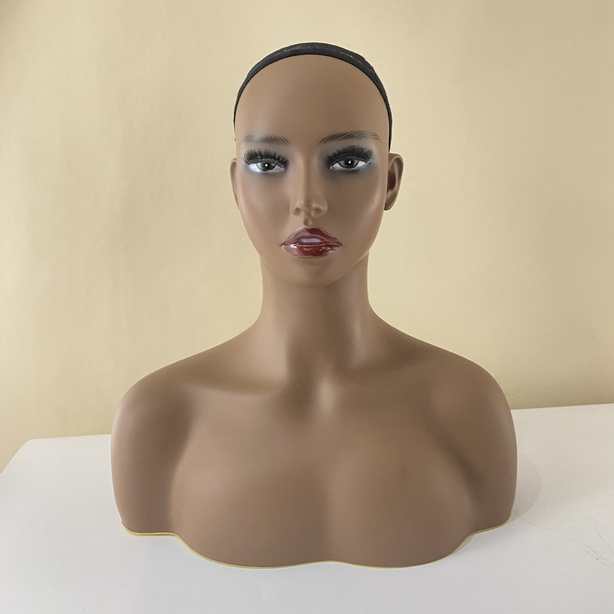 Mannequin Head Wig Jewelry Display Black