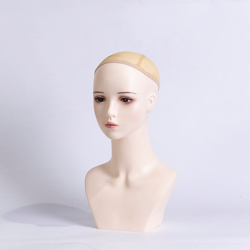 Japanese Cartoon Cosplay Wig Head Jewelry Display Female Model