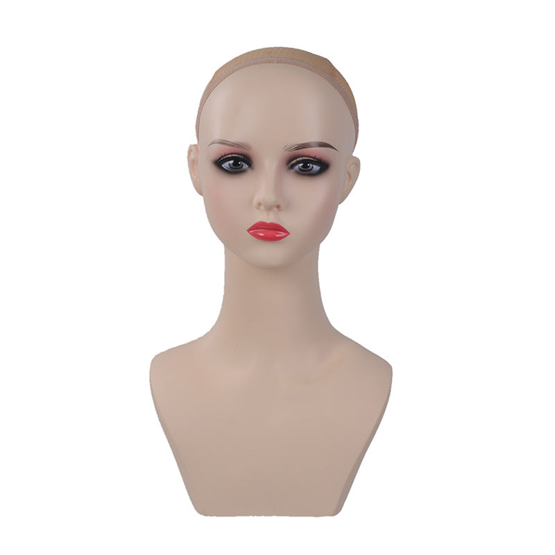 Female Cosplay Anime Doll Wig Head for Makeup Practice
