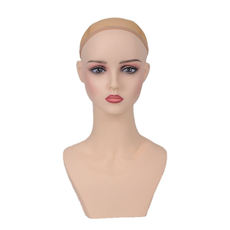 Simulation Doll Head Mold Jewelry Display for Cosplay Double Shoulder Beauty