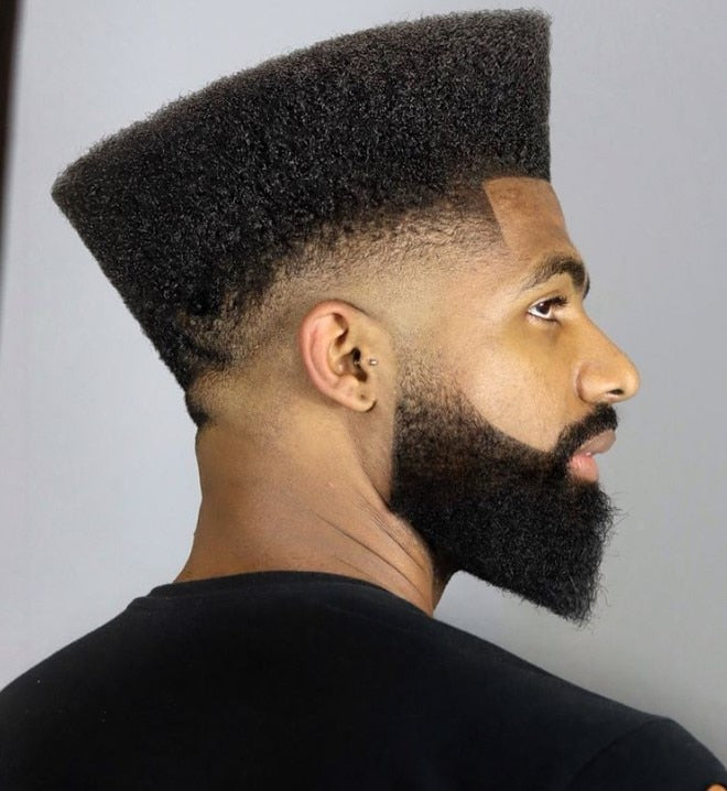 100% intialaista ihmisen hiusta, täysi pitsiparta afroamerikkalaisille