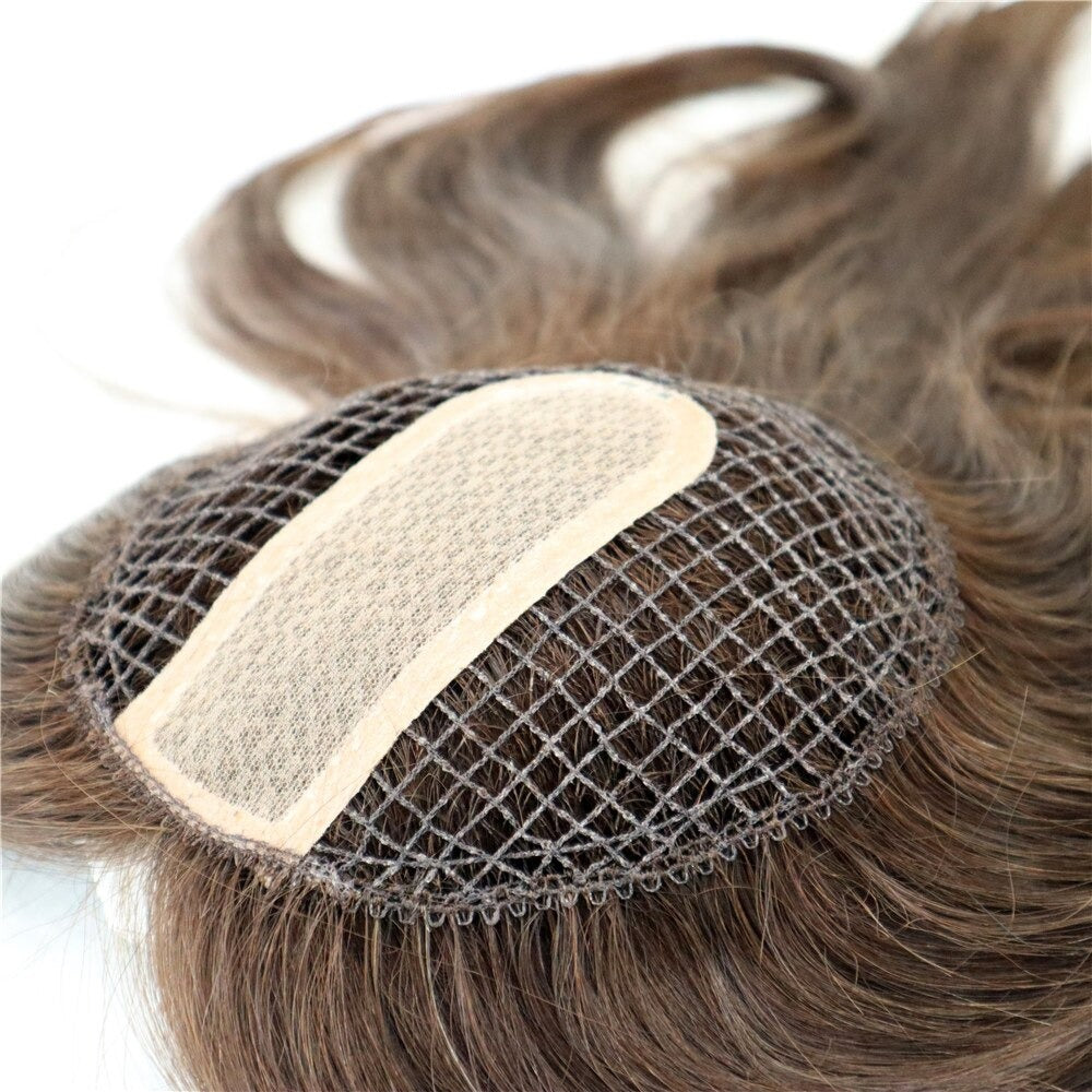 Fishnet Topper Integration Fishnet Silk Top Hair Topper for Woman 16