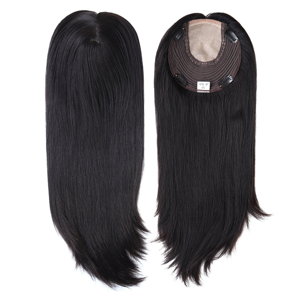 Klipsillä kiinnitettävä injektoitu polyverkkopohja hiuslisäke naisille