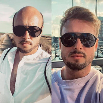 hair system before after change