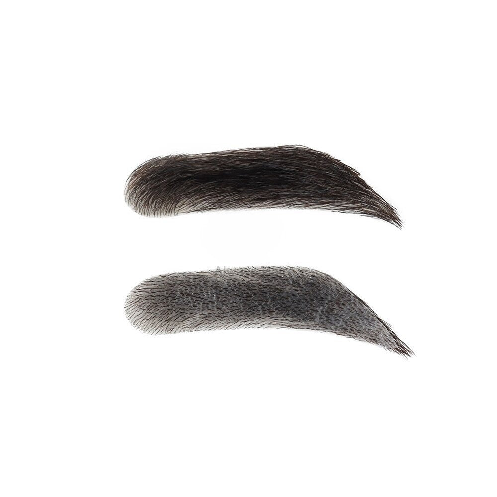 Injection Skin Hand Made Human Hair False Eyebrows