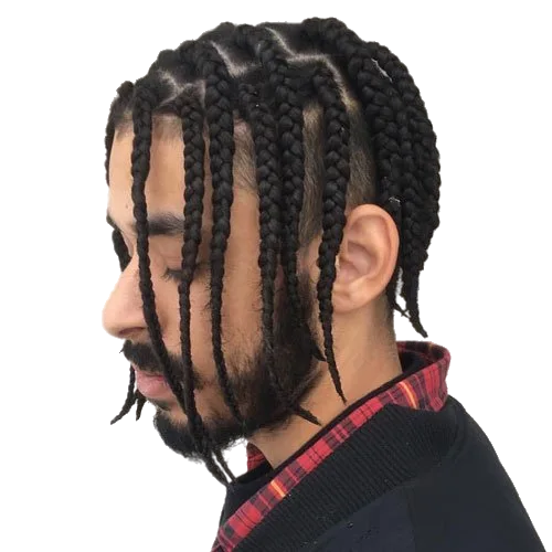 Szűz hajból készült hajpótrész 8x10 fonott csipkés, teljes csipkés tupé fekete férfiaknak