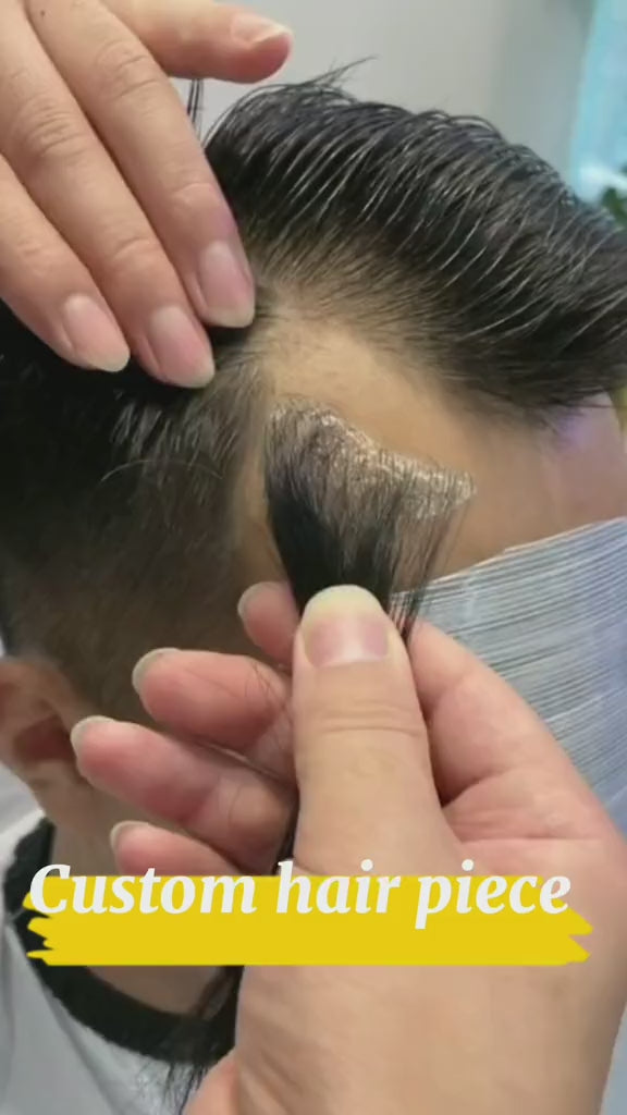 Sivun/ takaraivon hiuspaikat miehille kaljujen kohtien peittoon 2 kpl