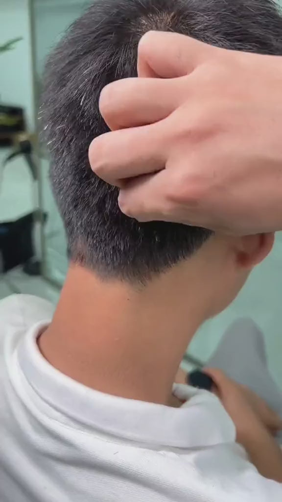 Sivun/takaraivon hiuspaikat miehille kaljujen kohtien peittoon