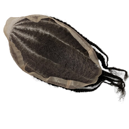 Afro hårdel med cornrows 8x10 full lace tupé for svarte menn