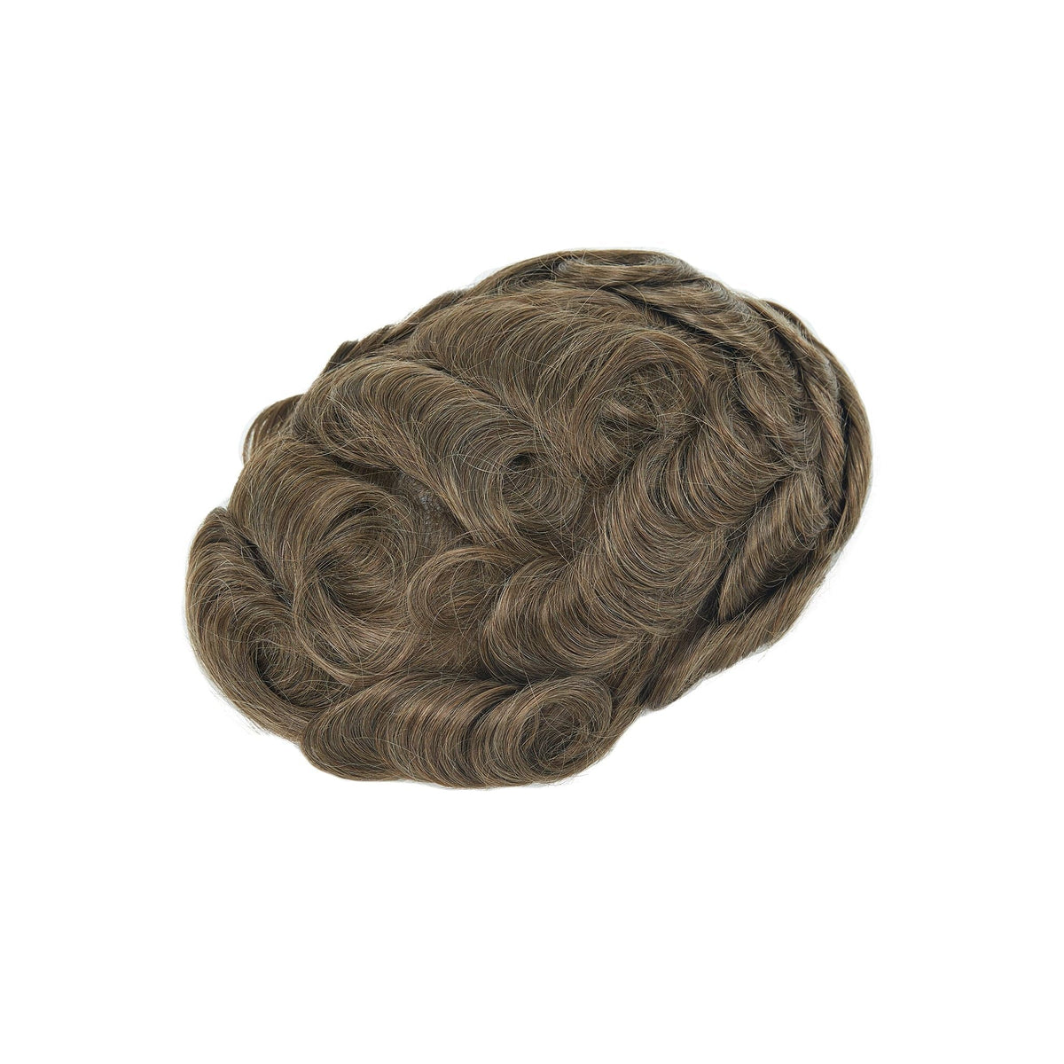 0,08-0,10 мм полная тонкая кожа основа легкая волна мужской парик | Мужские шиньоны