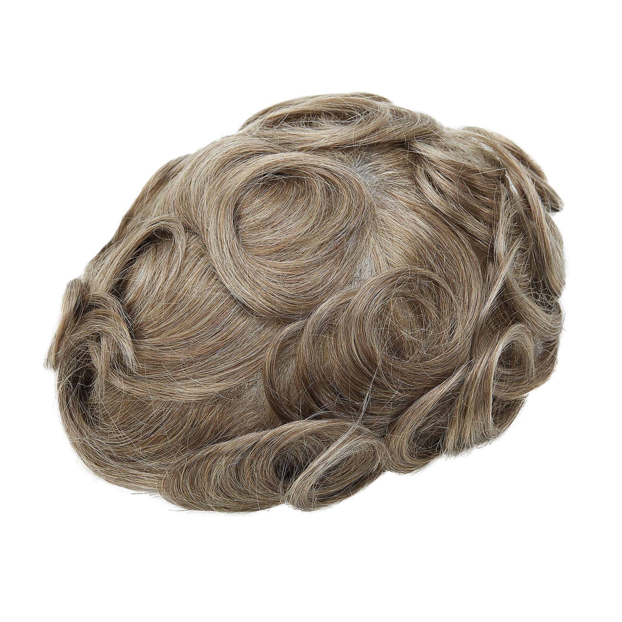 Punertava sävy 0,02-0,03 mm täysi poly ohut iho hiusjärjestelmät miehille | Poly-ihotoupee