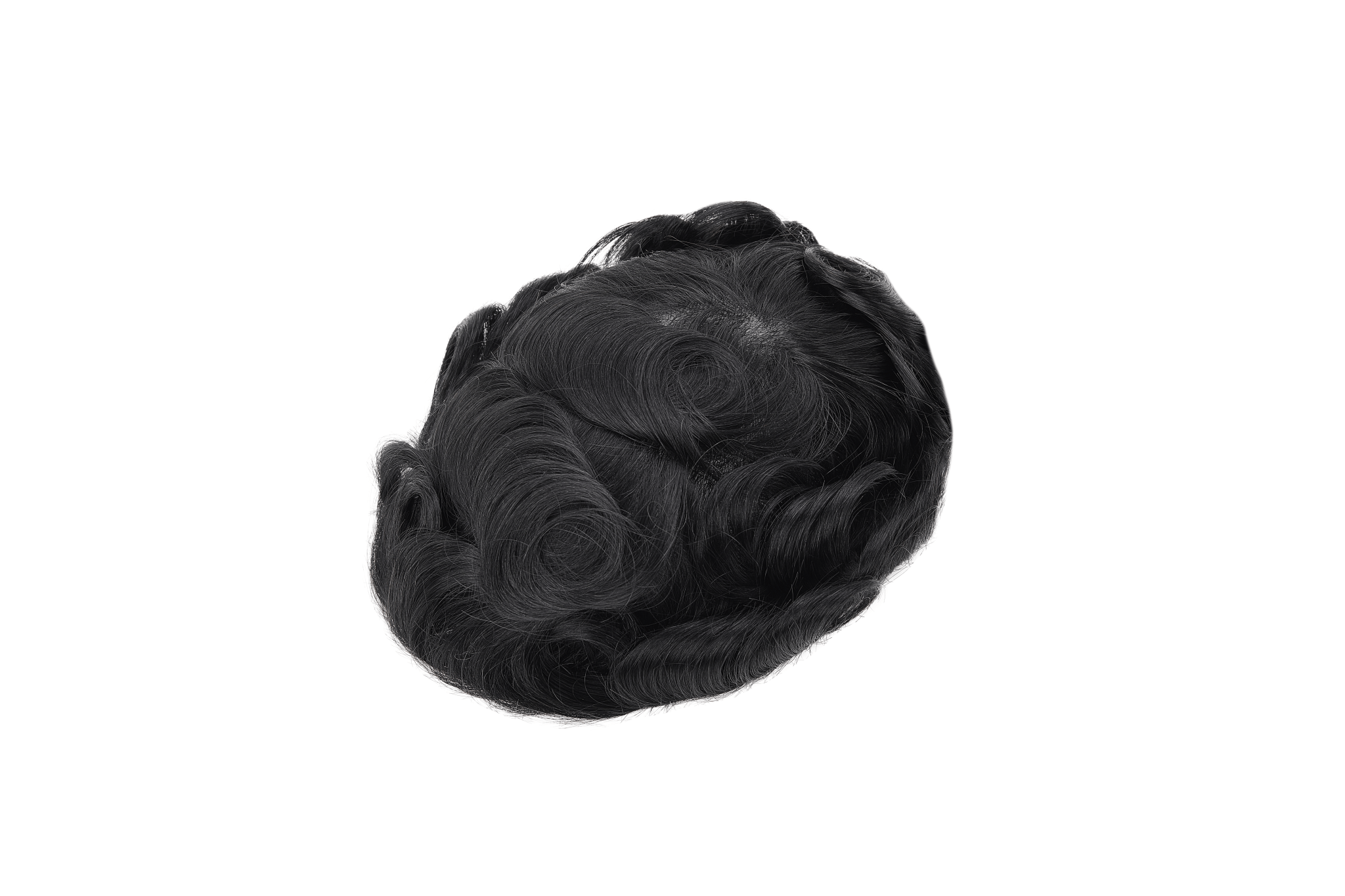 Punertava sävy 0,02-0,03 mm täysi poly ohut iho hiusjärjestelmät miehille | Poly-ihotoupee