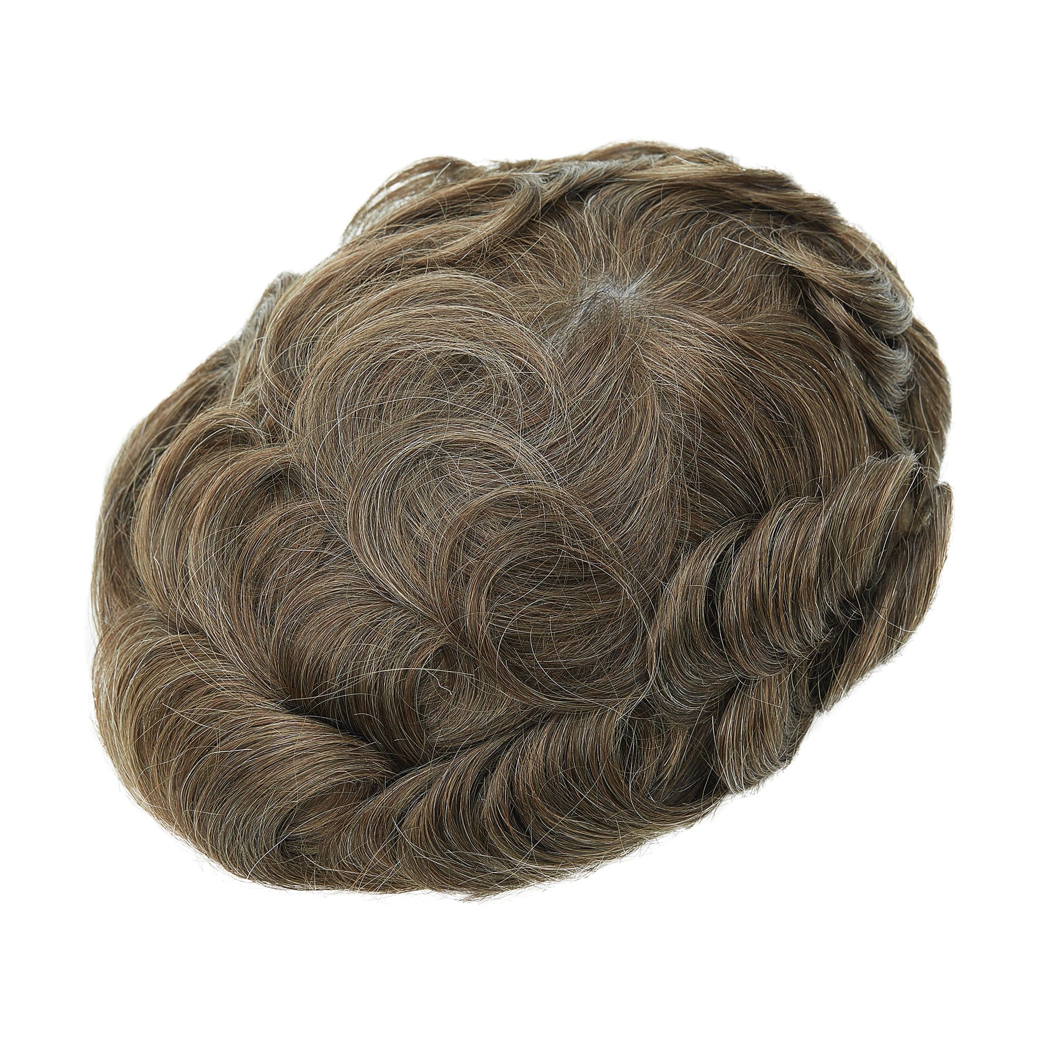 Punertava sävy 0,02-0,03 mm täysi poly ohut iho hiusjärjestelmät miehille | Poly-ihotoupee