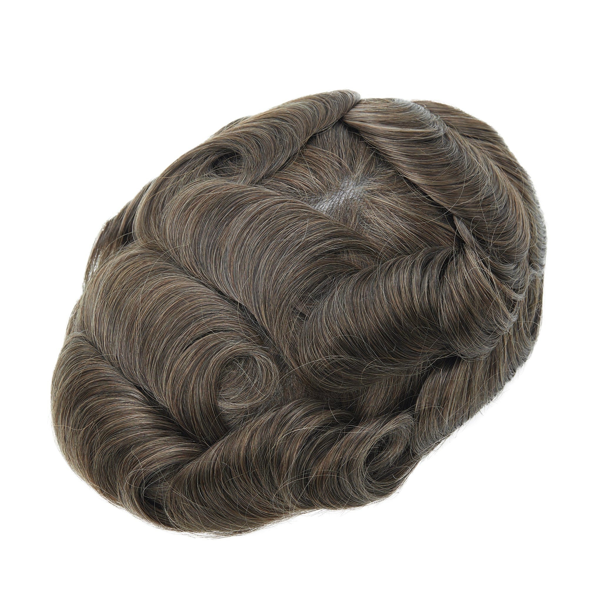 Punertava sävy 0,02-0,03 mm täysi poly ohut iho hiusjärjestelmät miehille | Poly-ihotoupee