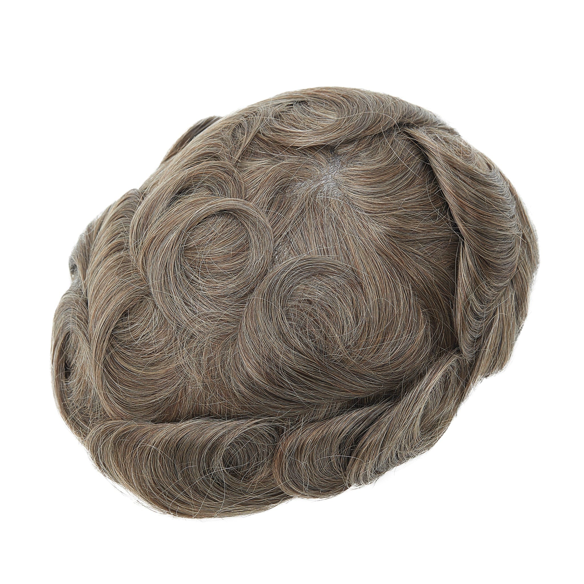 Punertava sävy 0,02-0,03 mm täysi poly ohut iho hiusjärjestelmät miehille | Poly-ihotoupee