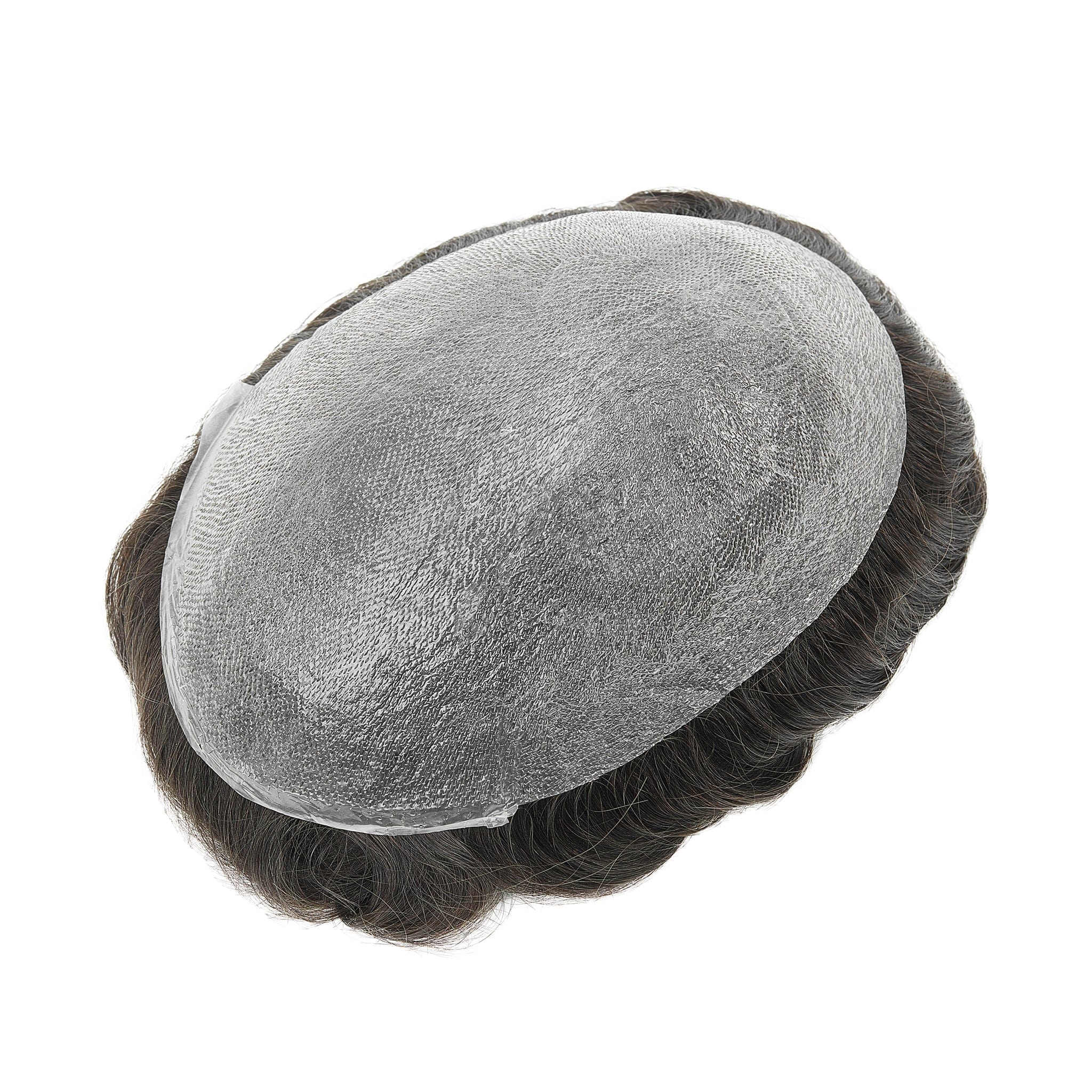 Punertava sävy 0,02-0,03 mm täysi poly ohut iho hiusjärjestelmät miehille | Poly-ihotoupee