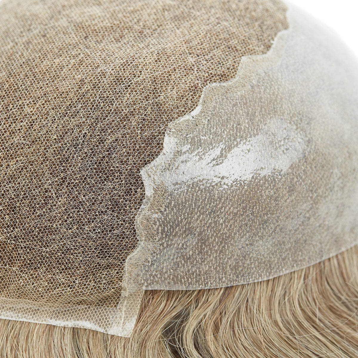 Toupets aus französischer Spitze mit Hautrückseite und -seiten | Herren-Haarteile im Q6-Stil