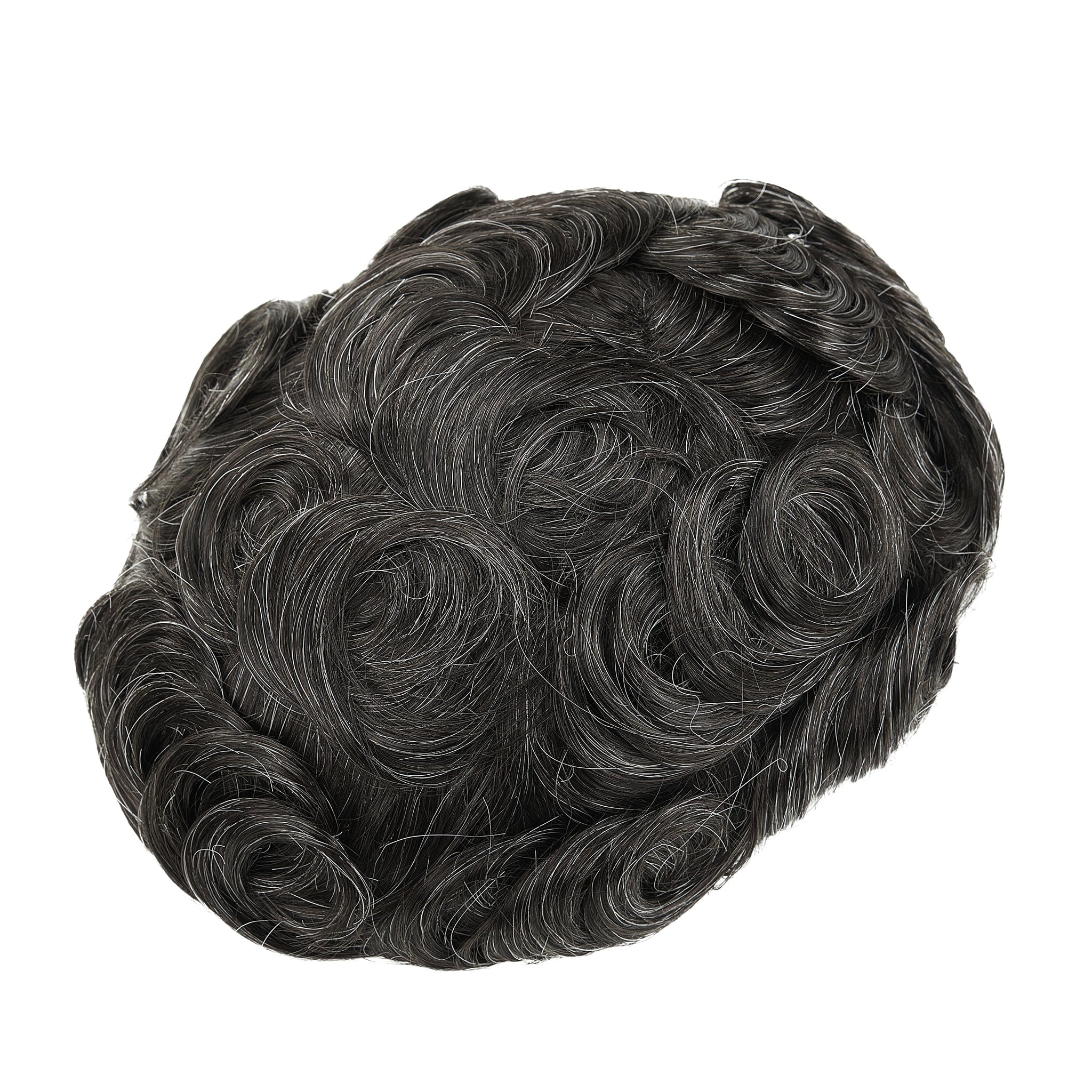 Naturalny męski tupet z francuskiej koronki w australijskim stylu z poliuretanowym obwodem | Tupet z ludzkich włosów dla mężczyzn