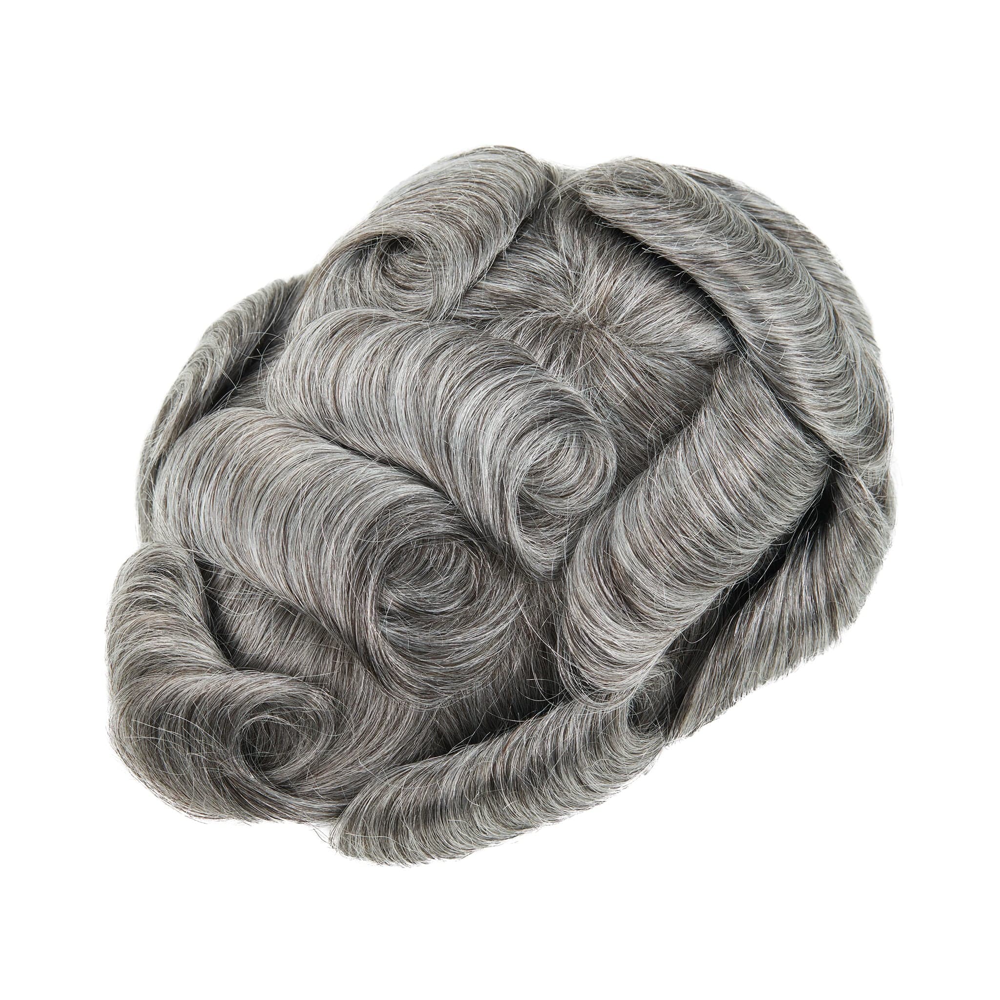 Naturalny męski tupet z francuskiej koronki w australijskim stylu z poliuretanowym obwodem | Tupet z ludzkich włosów dla mężczyzn